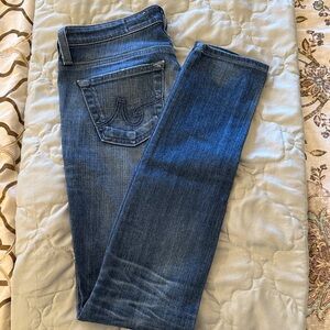 AG (Adriano Goldschmied) Legging Ankle Distressed Jeans - Size 25R